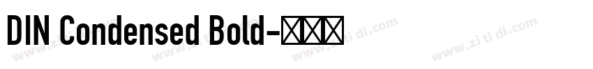 DIN Condensed Bold字体转换
